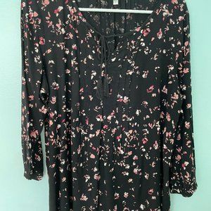 Sonoma Floral Long Sleeve Top Large